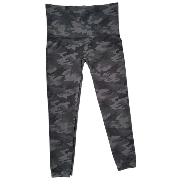 SPANX Women's Look At Me Now High-Waisted Leggings Camo Print Green Size Medium - Picture 3 of 4